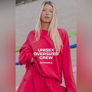 Daily Drills Reversible Oversized Crewneck - Punch